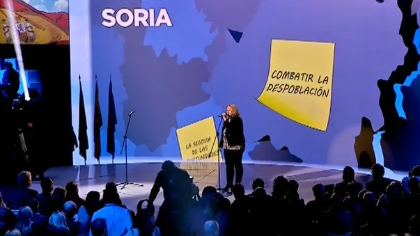 Yolanda de Gregorio durante su intervención en la Convención Nacional del PP.