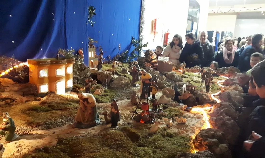 El nacimiento elaborado por la Asociación de Tercera Edad. 