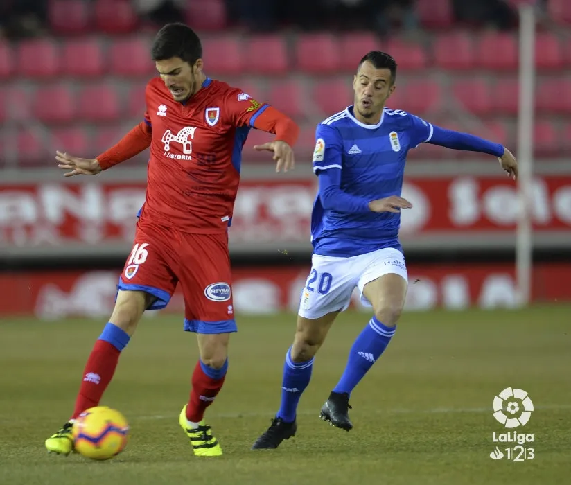 Una de las jugadas del partido. LFP