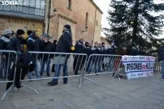 Una imagen de la concentración esta mañana de miércoles. /SN