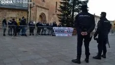 Una imagen de la concentración esta mañana de miércoles. /SN