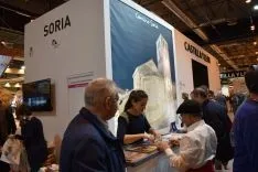 Una imagen del ambiente en el stand soriano en Fitur este viernes. 