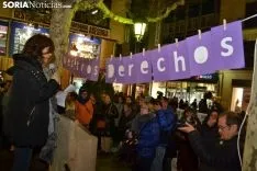 Una imagen de la concentración de este martes. /SN