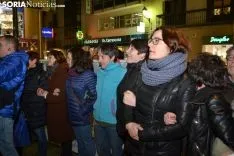 Una imagen de la concentración de este martes. /SN