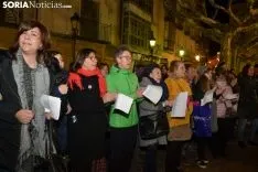 Una imagen de la concentración de este martes. /SN