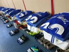 Vestuaro del Oviedo en Soria. Foto:  @RealOviedo