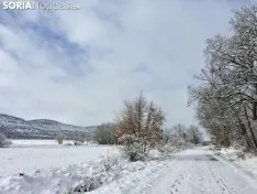 Los pueblos sorianos se visten de blanco.
