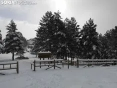 Los pueblos sorianos se visten de blanco.