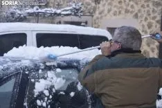 Los pueblos sorianos se visten de blanco.