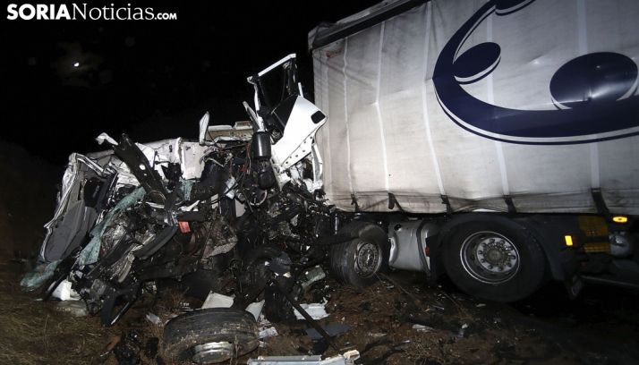 Un accidente registrado en carreteras sorianas. /SN
