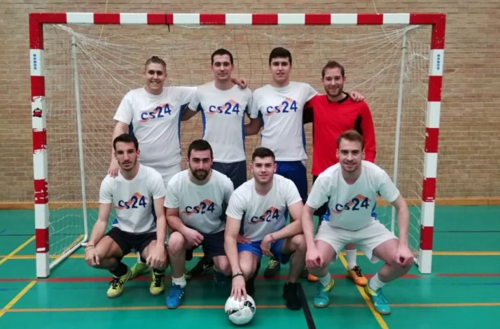 El Cs24, campeón de la copa de la Primera división de fútbol sala. Cedida