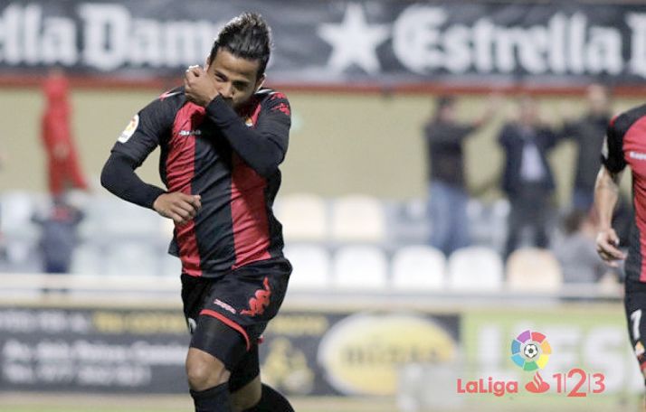 El portugués en un partido con el Reus. /LFP