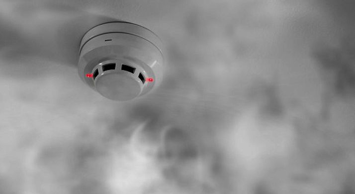 Un detector de humos. 