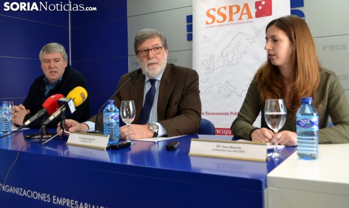 La rueda de prensa de esta mañana en FOES. 