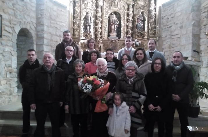 Añavieja se vuelca en la celebración del centenario de Concha Lasanta