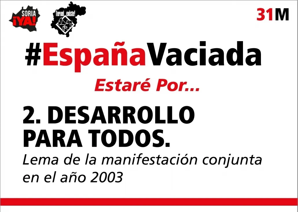 Uno de los carteles editados. /Soria Ya