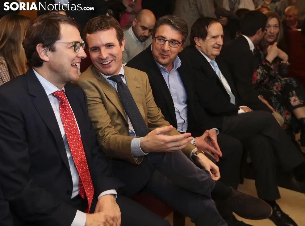 Una imagen de la visita de Casado a Soria. /SN