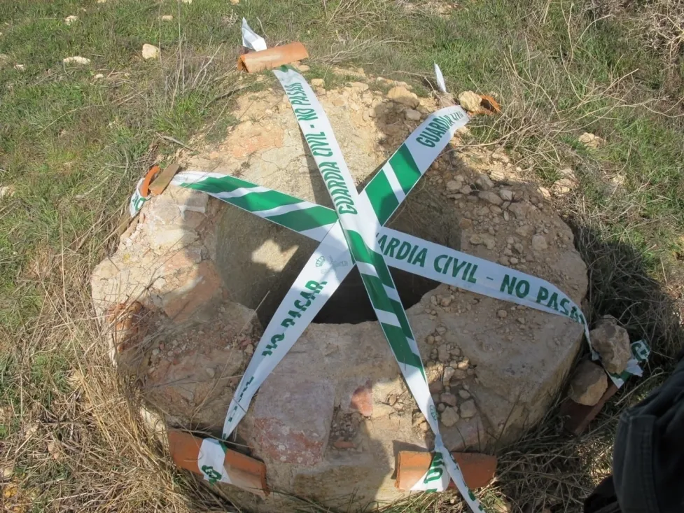 Uno de los pozos localizados. /GC