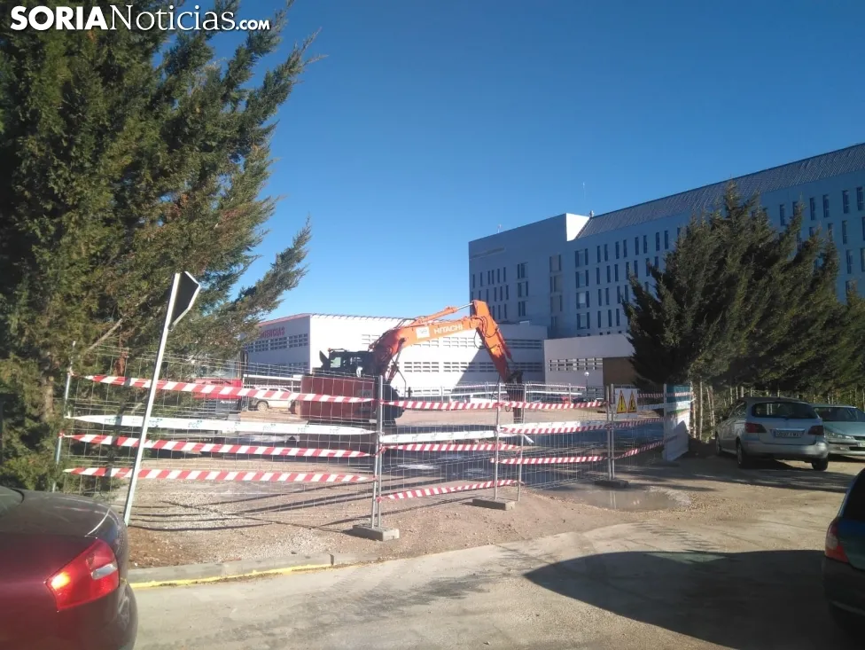 Comienzan las obras en el hospital Santa Bárbara. /SN