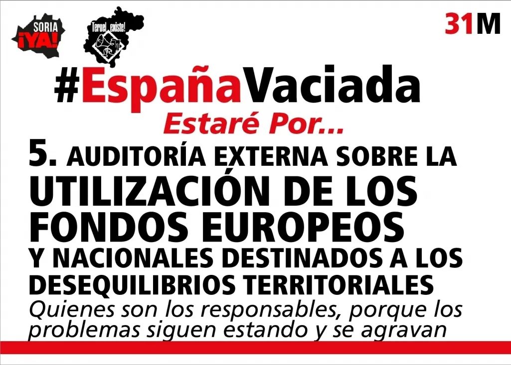 Uno de los carteles editados. /Soria Ya