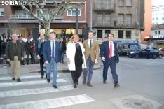 Una imagen de la visita de Casado a Soria. /SN