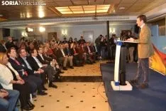 Una imagen de la visita de Casado a Soria. /SN