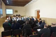 Una imagen del encuentro de sacerdotes diocesanos. /DOS