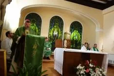 Una imagen del encuentro de sacerdotes diocesanos. /DOS
