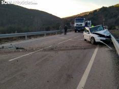 Imágenes del accidente. Foro: Soria Noticias