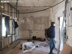 Obras en el Hogar de la Barriada. SN 