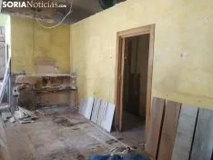 Obras en el Hogar de la Barriada. SN 