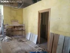 Obras en el Hogar de la Barriada. SN 