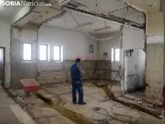 Obras en el Hogar de la Barriada. SN 