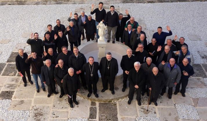 Una imagen del encuentro de sacerdotes diocesanos. /DOS