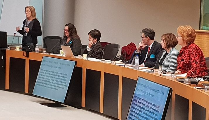 La ponente castellano-leonesa, durante su intervención. /Jta.