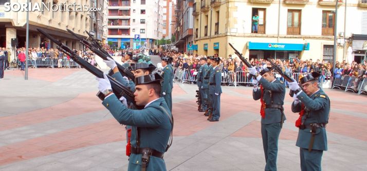 Guardia Civil en el desfile del 12 de octubre en Soria. SN