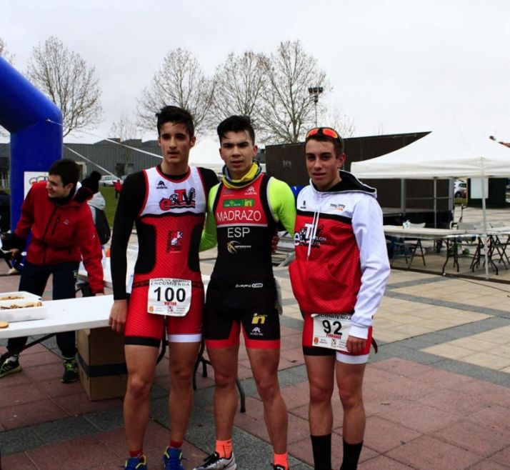 Pedro Madrazo, campeón Cadete de duatlón en Castilla y León. 