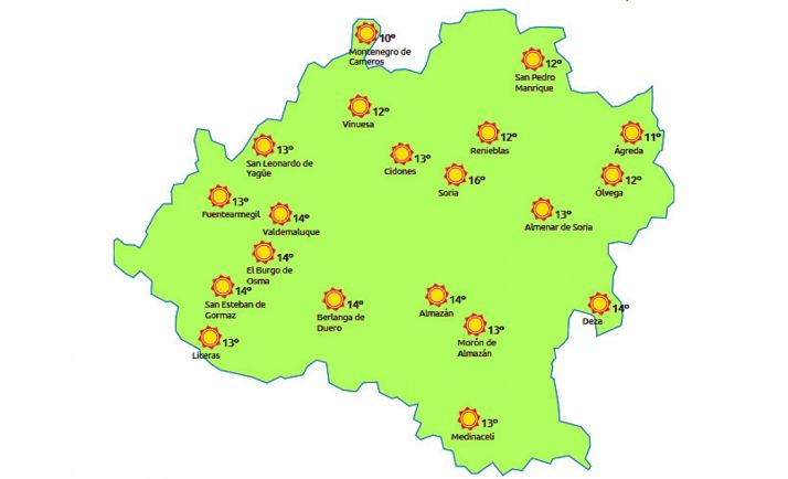 El pronóstico a las 15:00 horas. /eltiempo.es