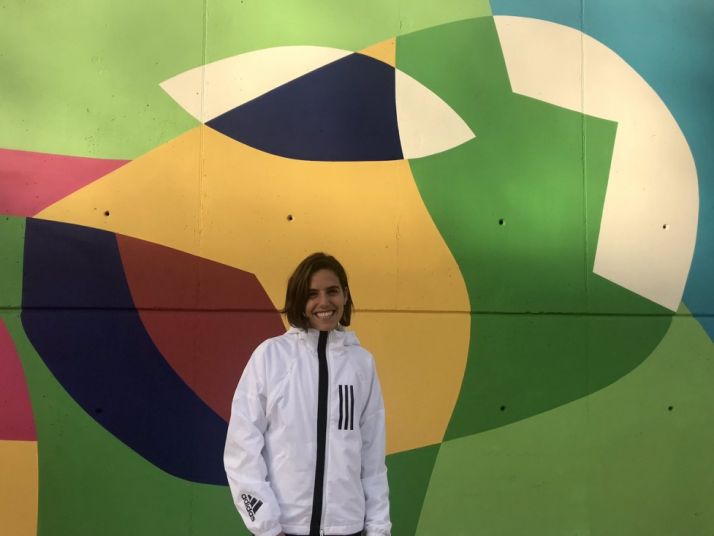 Marta Pérez, atleta soriana del CA Adidas. Imagen obtenida del Twitter de Marta Pérez.