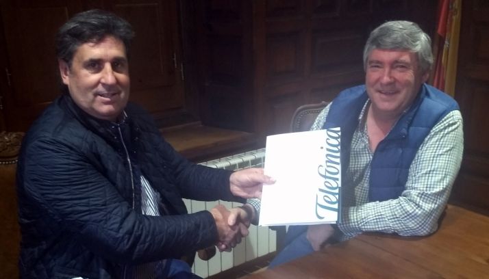 Carrera (izda.) y Herrero este viernes. 