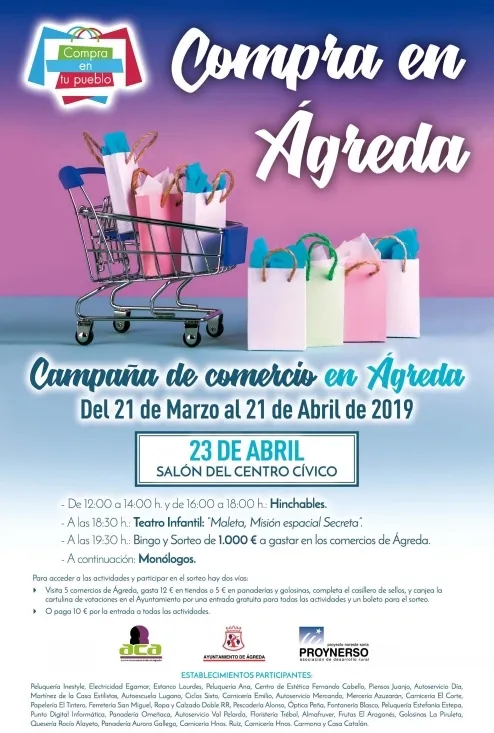 Foto 2 - Ayuntamiento y comerciantes de &Aacute;greda inician una campa&ntilde;a para alentar el consumo