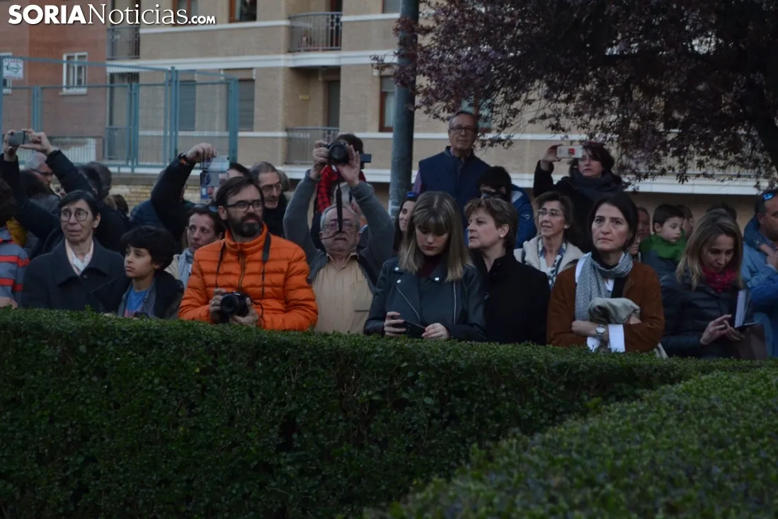Una imagen del emotivo homenaje esta tarde de sábado. /SN
