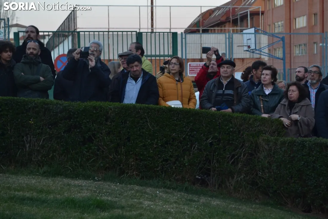 Una imagen del emotivo homenaje esta tarde de sábado. /SN