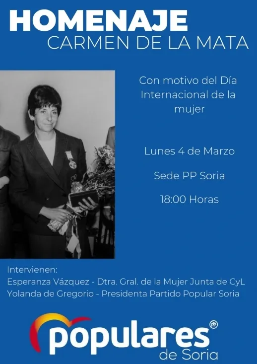 El cartel anunciador del homenaje