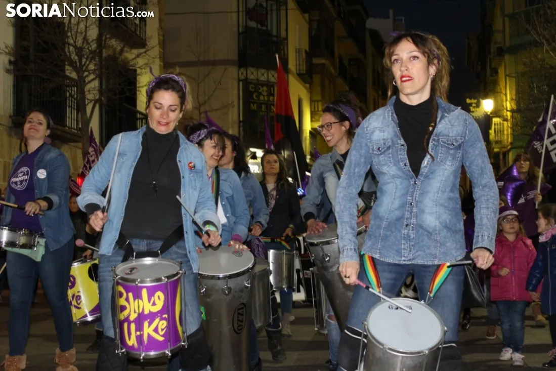Manifestación del 8-M en la capital de Soria 2019. SN