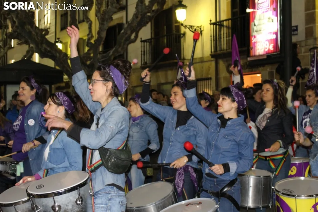 Manifestación del 8-M en la capital de Soria 2019. SN