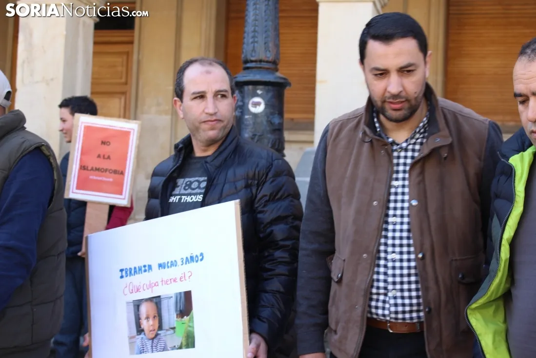 El Colectivo Musulmán se ha reivindicado en la plaza Mayor de Soria. SN