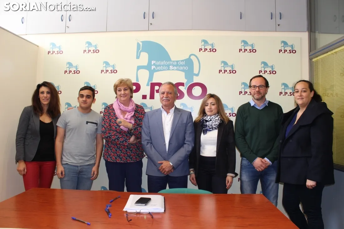 Equipo de la PPSO que representará una opción de Soria en las Generales.