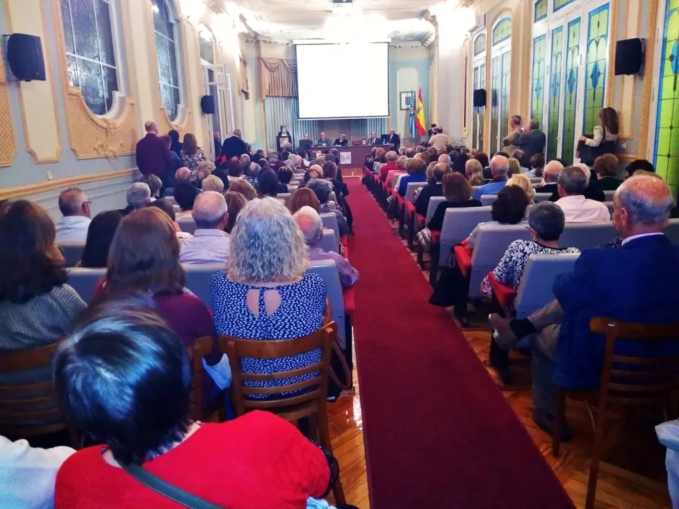 Una imagen de la presentación del libro. 