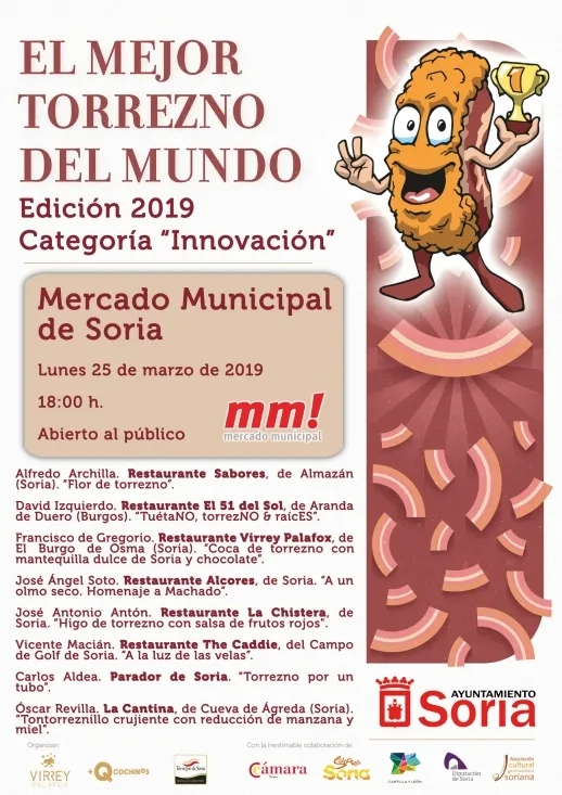 Cartel de 'El Mejor Torrezno del Mundo' en la categoría 'Innovación'. 